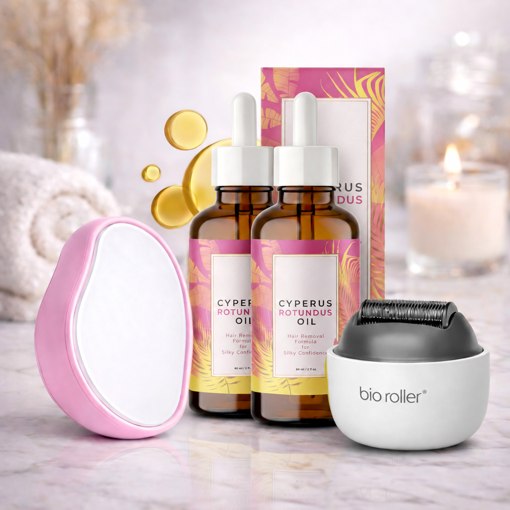 Cyperus Rotundus Oil Hair Reduction Kit