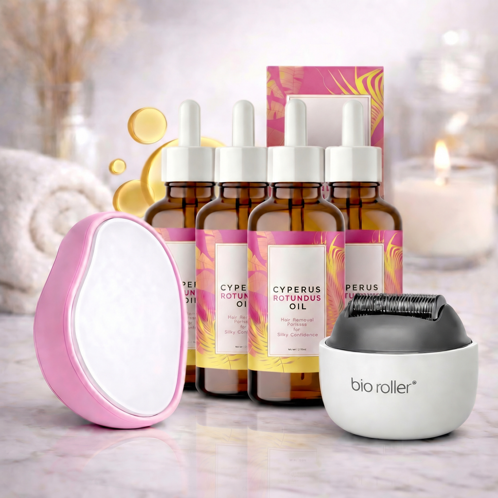 Cyperus Rotundus Oil Hair Reduction Kit