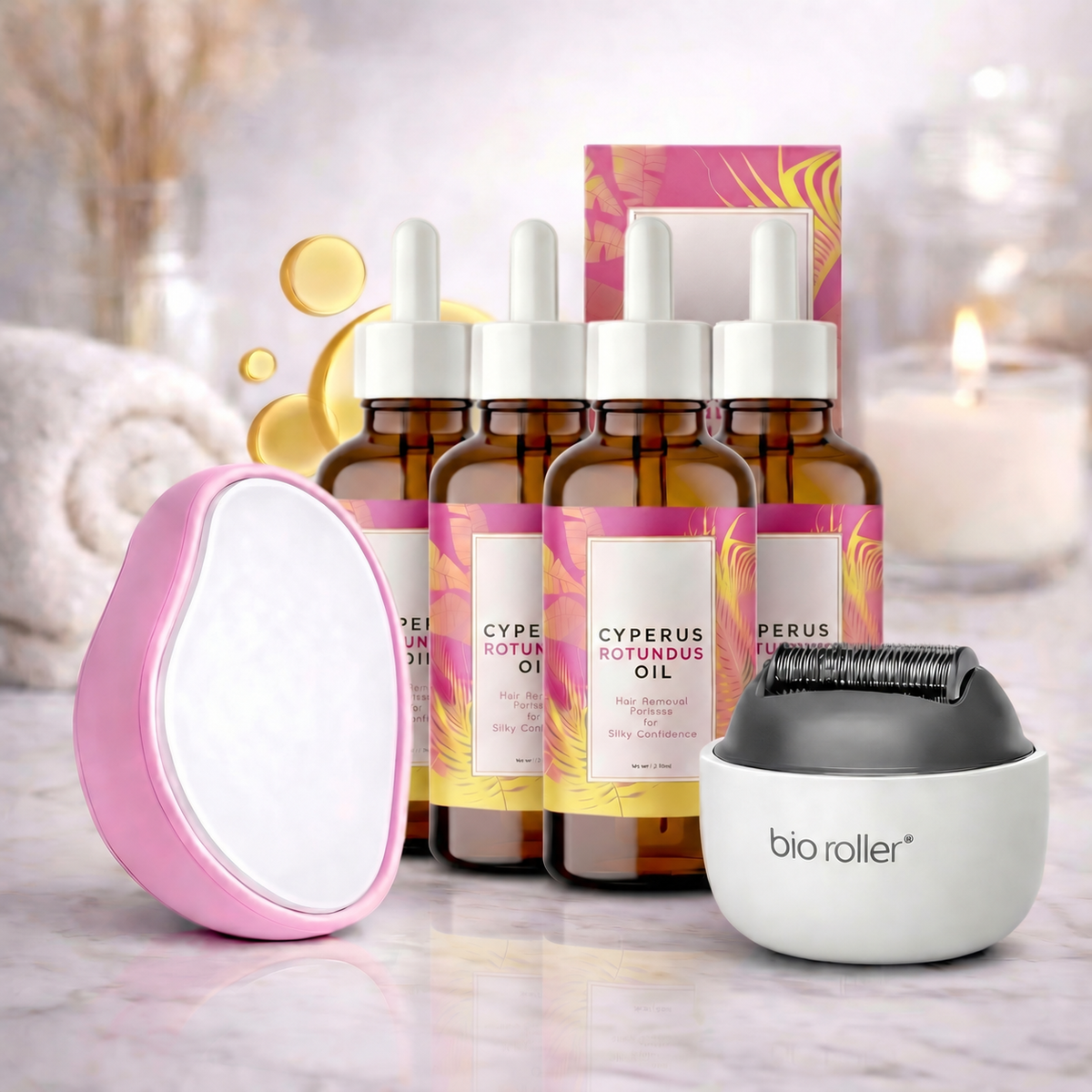 Cyperus Rotundus Oil Hair Reduction Kit
