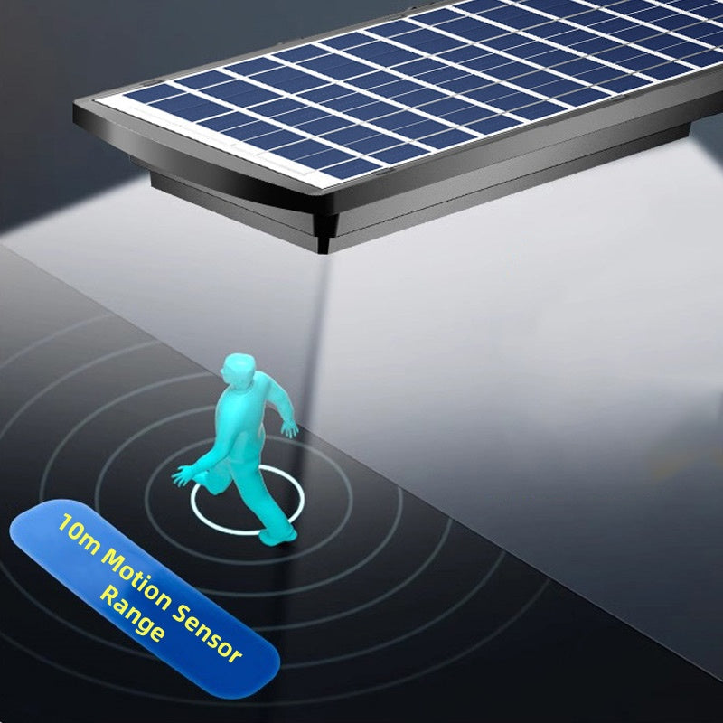 Outdoor Weatherproof Solar Street Light with Motion Sensor & Remote