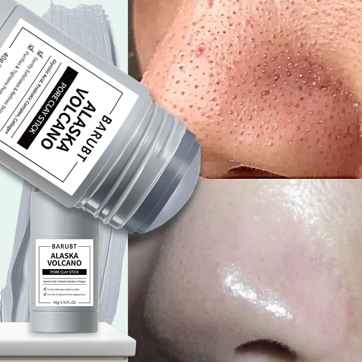 Alaska Volcano Blackhead & Pore Deep Cleansing Clay Mask Stick