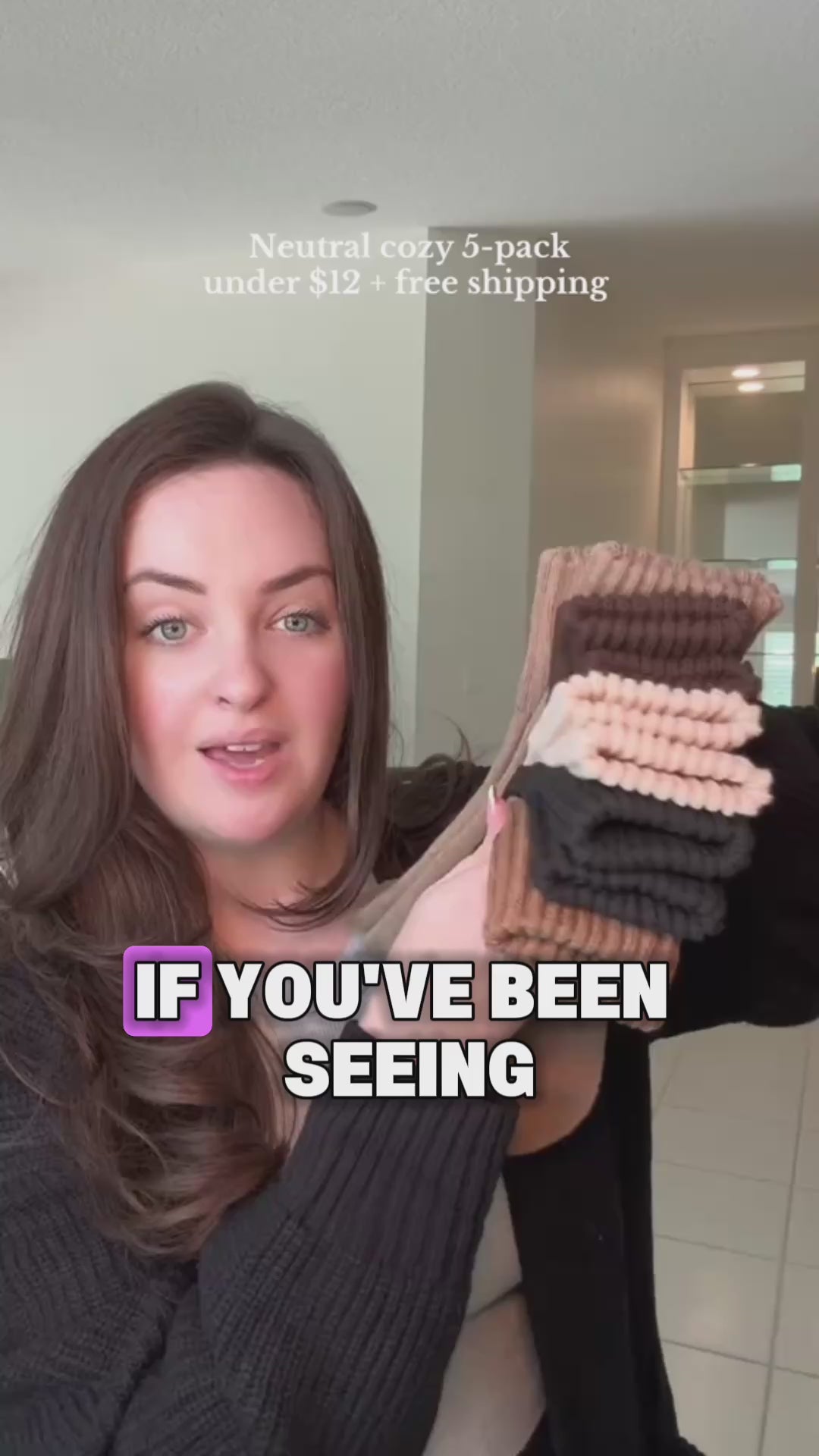 Wool Women's Medium Socks Thickened Keep Warm Pure Color video